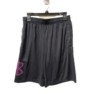 Under Armour Mens UA Tech Graphic Shorts Black Pink 1306443 Medium NEW